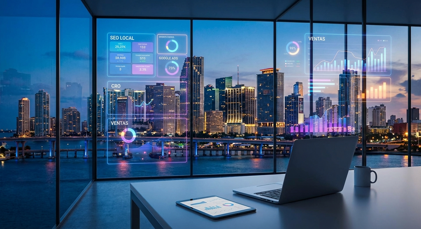 Guía completa de marketing digital en Miami (2026): SEO local, Google Ads y CRO para escalar ventas 1 Guía completa de marketing digital en Miami (2026): SEO local, Google Ads y CRO para escalar ventas